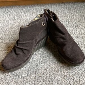 Fly London Yama Suede Lace-Up Booties